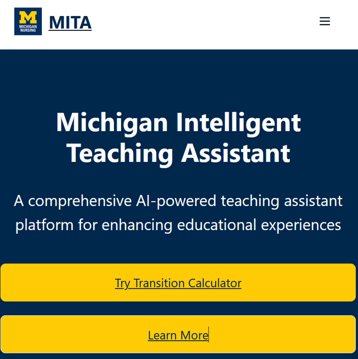 Michigan Intelligent Teaching Assistant (MITA)